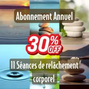 Abonnement annuel - Séances de relâchement corporel (11 séances)